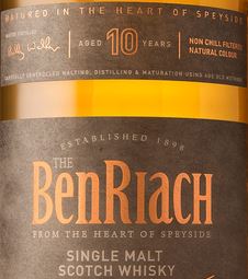 BenRiach 10 Years Old Label