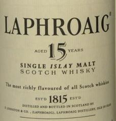 Laphroaig 15 Year Old 2009 Label