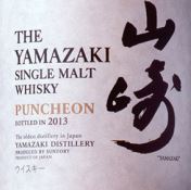 Yamazaki Puncheon 2013 Label