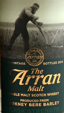 Arran Orkney Bere Barley 2014 Label NEW