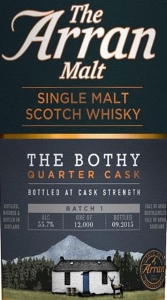 Arran The Bothy - Quarter Cask (Batch 1) Label 2