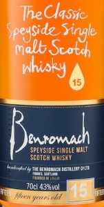 Benromach 15 Years Old Label 2