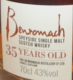 Benromach 35yo Label 6