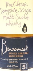 Benromach 5 Years Label 2