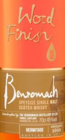 Benromach Hermitage 2005 Label 2