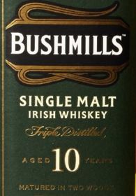 Bushmills 10YO Label NEW