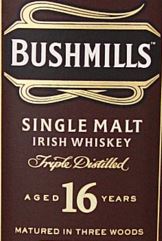 Bushmills 16YO Label NEW