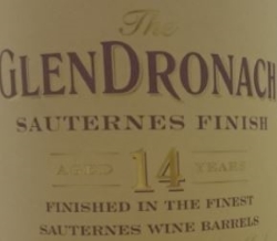 GlenDronach 14 Year Old Sauternes Label NEW