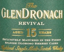 GlenDronach Revival 15 Years Old Label 2