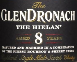 GlenDronach The Hielan' 8 Years Old Label 2