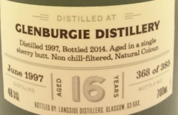 Glenburgie 1997 (Langside Distillers 'Distiller's Art') Label 4