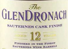Glendronach 12 Years Old Sauternes Finish Label