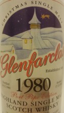Glenfarclas 1980 Christmas Single Malt Port Pipe Edition Label