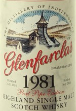 Glenfarclas 1981 Port Pipe Label
