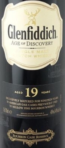 Glenfiddich 19 Years Old 'Age of Discovery' Bourbon Label NEW