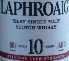 Laphroaig 10YO OSC 7 Label