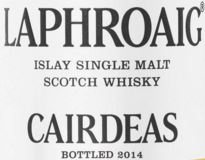 Laphroaig Cairdeas 2014 Label