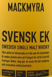 Mackmyra Svensk Ek Label 3