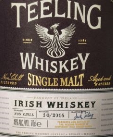 Teeling Single Malt 2014 Label NEW