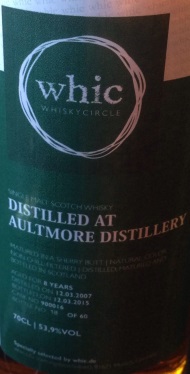 Whic Aultmore Label 2